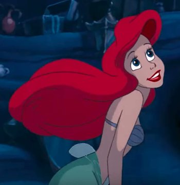 ariel being cute Blank Meme Template