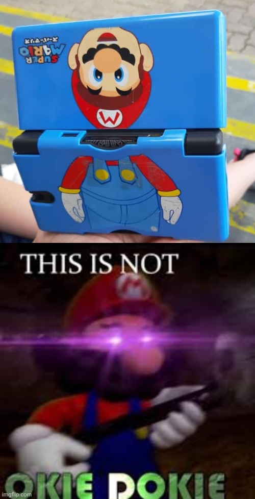 Cursed Mario | image tagged in this is not okie dokie,cursed image,super mario,gaming,memes,console | made w/ Imgflip meme maker