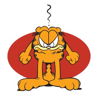 High Quality Garfield mad Blank Meme Template