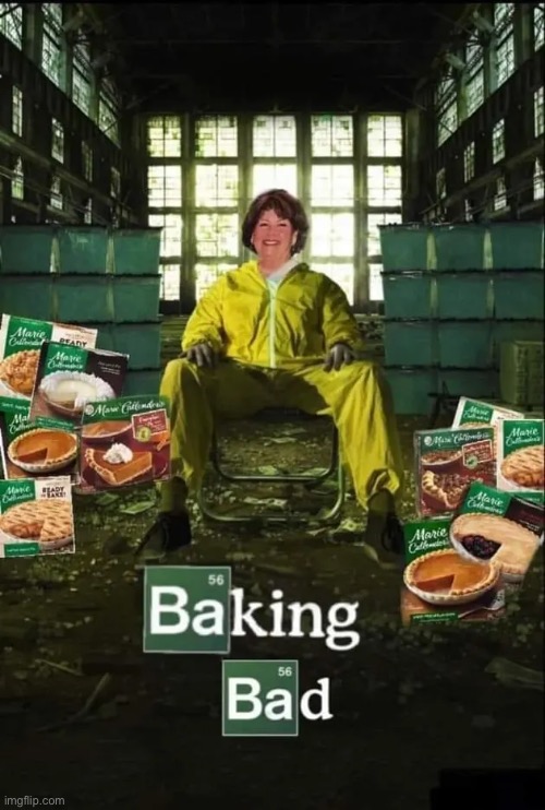 Baking bad | image tagged in sharon wiess | made w/ Imgflip meme maker