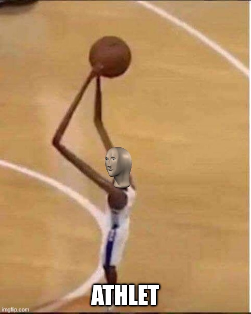 Basketball cursed | ATHLET | image tagged in basketball cursed | made w/ Imgflip meme maker