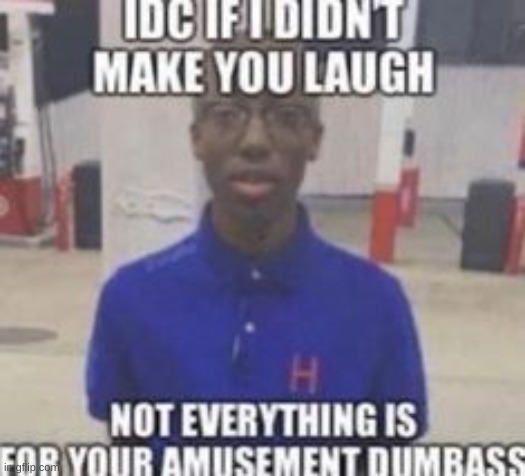 idc if i didn't make you laugh | image tagged in idc if i didn't make you laugh | made w/ Imgflip meme maker