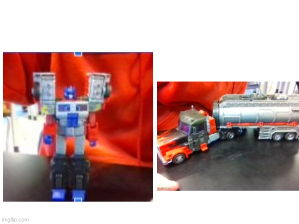 My Optimus Prime transformer i got yesterday. =3 | made w/ Imgflip meme maker