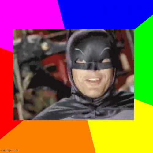 Batman ualuealuealeuale in the colored background | image tagged in memes,blank colored background | made w/ Imgflip meme maker