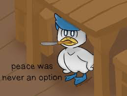 Peace was never a option Blank Meme Template