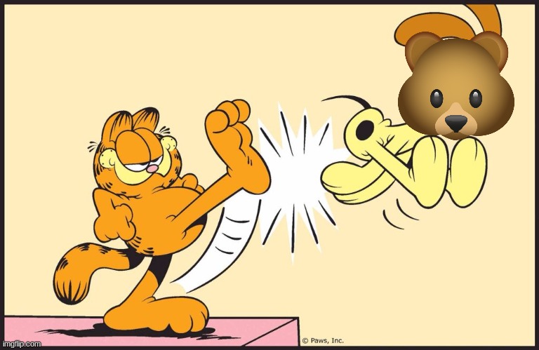 Garfield kicking odie | image tagged in garfield kicking odie | made w/ Imgflip meme maker