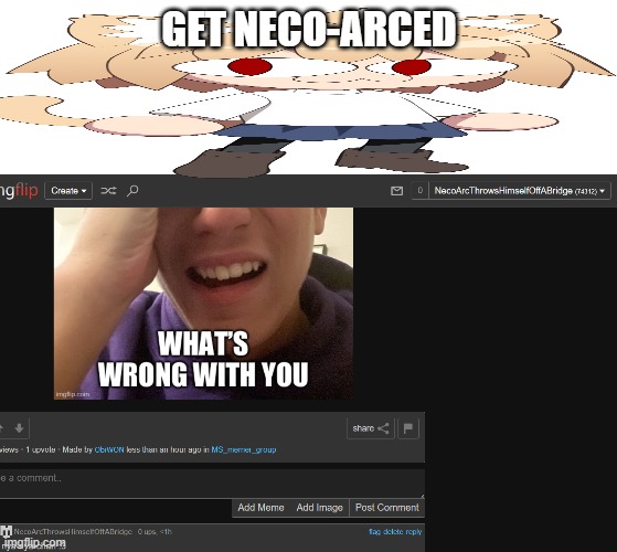 GET NECO-ARCED | made w/ Imgflip meme maker