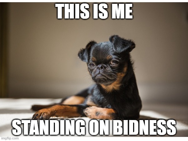 THIS IS ME; STANDING ON BIDNESS | made w/ Imgflip meme maker