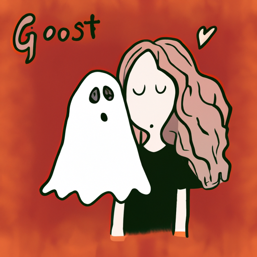 High Quality girl in love with the ghost Blank Meme Template