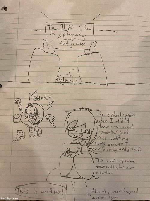 High Quality I was drawing in school today Blank Meme Template