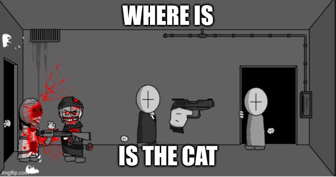 The stare | WHERE IS IS THE CAT | image tagged in the stare | made w/ Imgflip meme maker