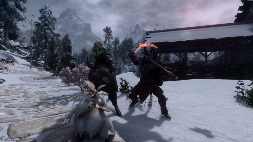 random skyrim screenshot #1 | made w/ Imgflip meme maker