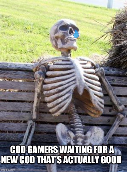 We need better call of duty’s | COD GAMERS WAITING FOR A NEW COD THAT’S ACTUALLY GOOD | image tagged in memes,waiting skeleton,call of duty,video games,gaming,games | made w/ Imgflip meme maker