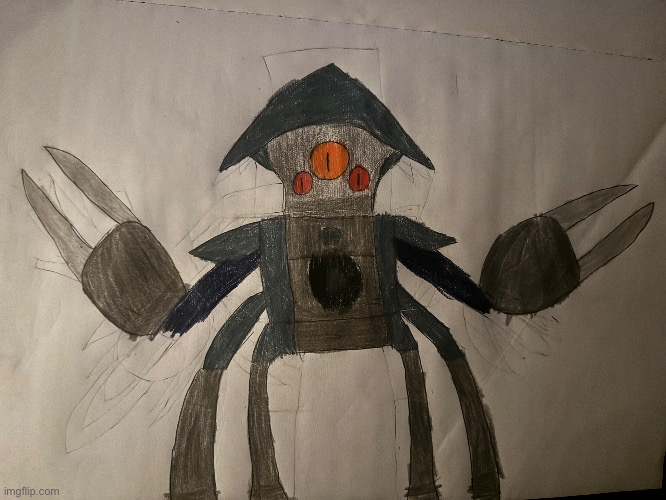 I drew this with a big sketch pad | made w/ Imgflip meme maker