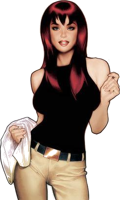 High Quality Mary Jane Watson transparency png Blank Meme Template