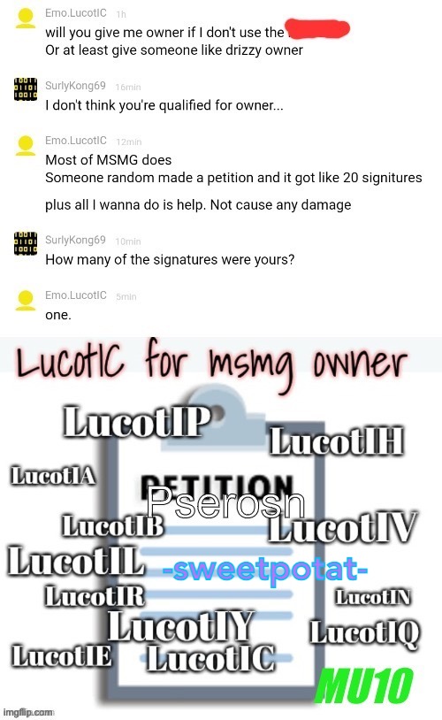 -sweetpotat- | made w/ Imgflip meme maker
