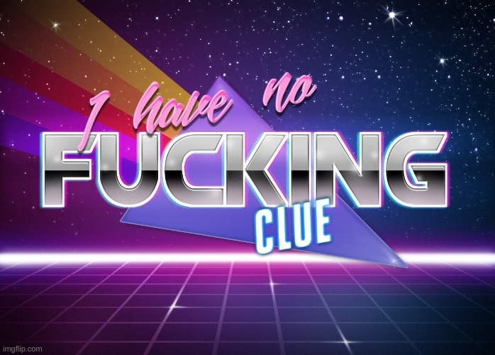 i have no fing clue | image tagged in i have no fing clue | made w/ Imgflip meme maker