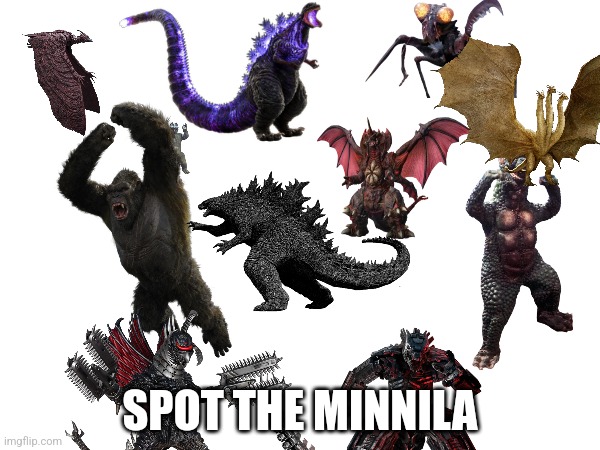 Spot Minnila Idk WHY I Posted It In Kaiju Universe Stream | SPOT THE MINNILA | made w/ Imgflip meme maker