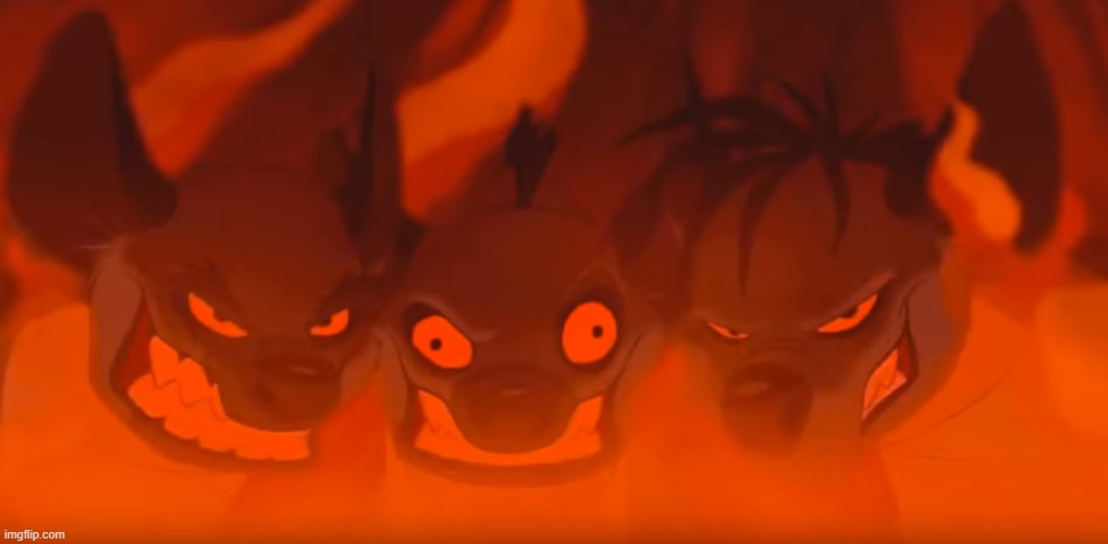 Lion King Hyenas | image tagged in lion king hyenas | made w/ Imgflip meme maker