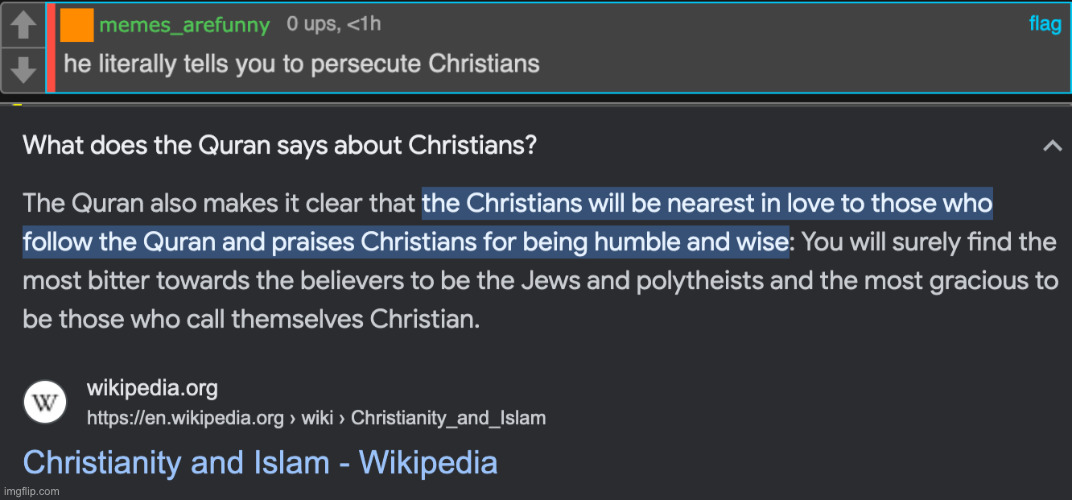 christians the best non-muslims - Imgflip