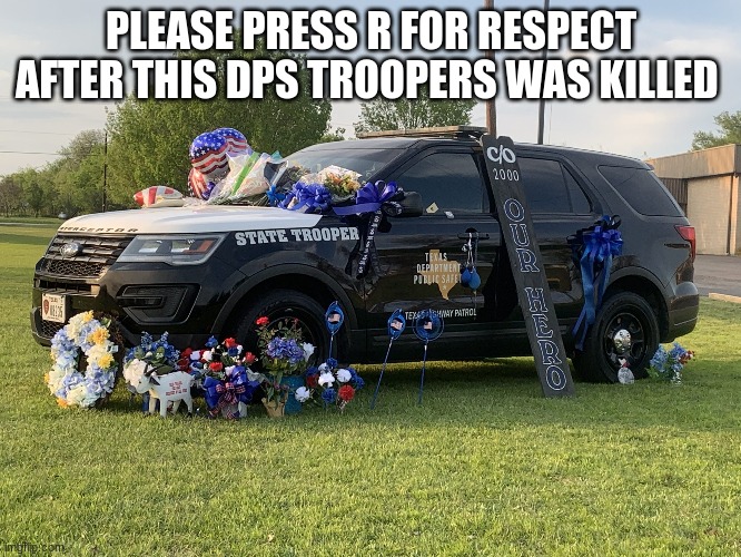 PLEASE PRESS R FOR RESPECT AFTER THIS DPS TROOPERS WAS KILLED | made w/ Imgflip meme maker