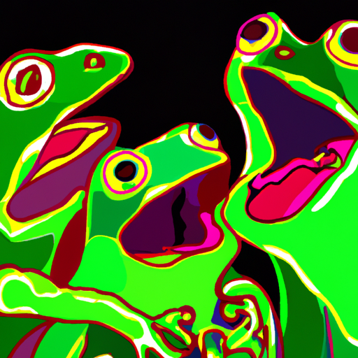 Screaming frogs Blank Meme Template
