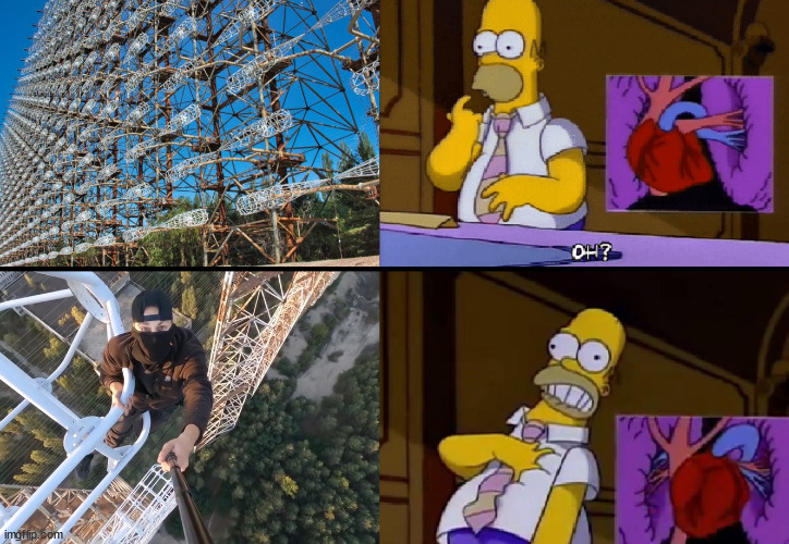 Watching Shiey Videos | image tagged in shiey,urbex,shieyfreedom,lattice climbing,the simpsons,homer | made w/ Imgflip meme maker