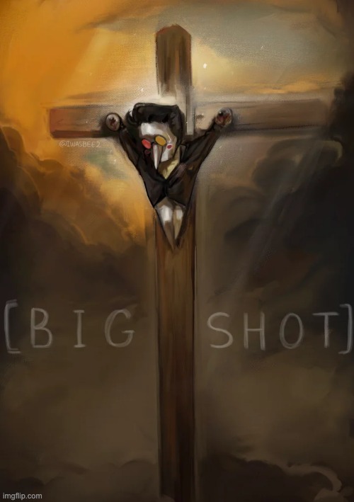 Crucified spamton | image tagged in crucified spamton | made w/ Imgflip meme maker