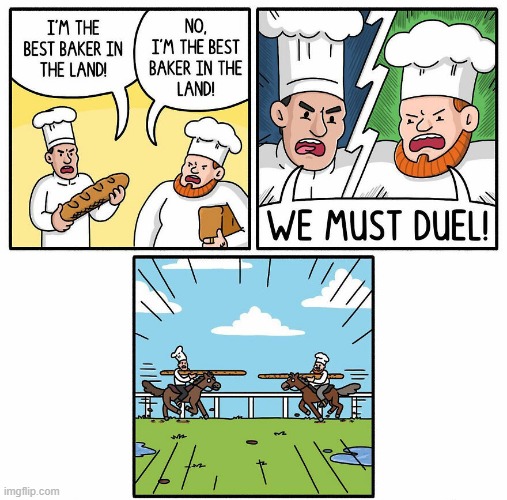 Duel | image tagged in comics | made w/ Imgflip meme maker
