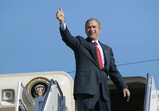 bush-thumbsup Blank Meme Template