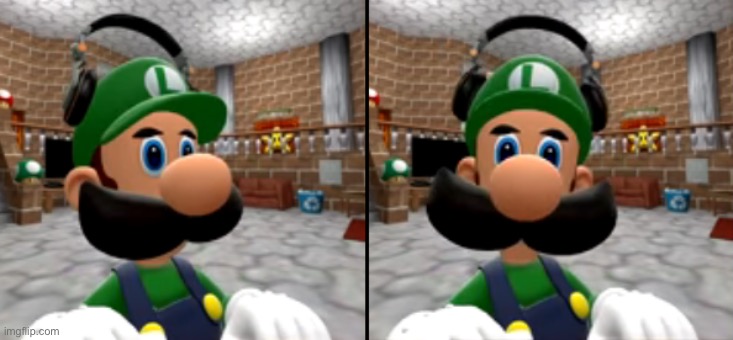 luigi turns his head and stares at you | image tagged in luigi turns his head and stares at you | made w/ Imgflip meme maker