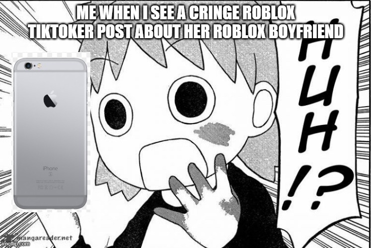 Yotsuba Koiwai Painting Accident | ME WHEN I SEE A CRINGE ROBLOX TIKTOKER POST ABOUT HER ROBLOX BOYFRIEND | image tagged in yotsuba koiwai painting accident | made w/ Imgflip meme maker