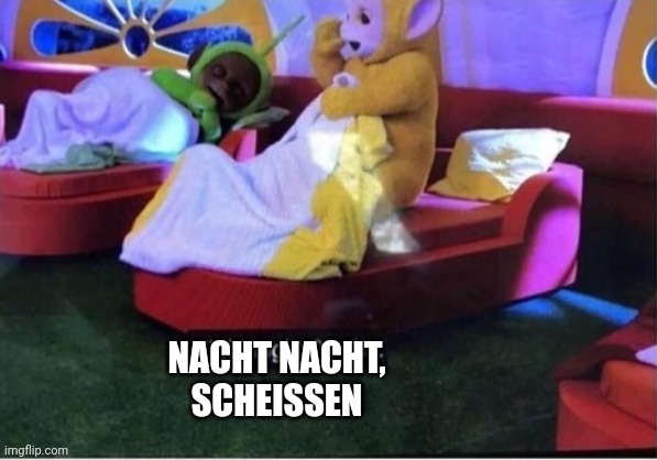What the?!?! | NACHT NACHT, SCHEISSEN | image tagged in what the,german | made w/ Imgflip meme maker