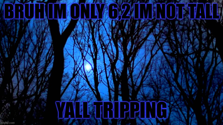 i get called an nba player lmao (dragonz: YOU ARE TALL) | BRUH IM ONLY 6,2 IM NOT TALL; YALL TRIPPING | image tagged in midnight | made w/ Imgflip meme maker