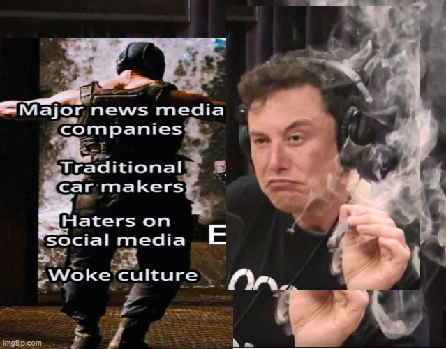 COOL E | image tagged in elon musk smoking a joint | made w/ Imgflip meme maker