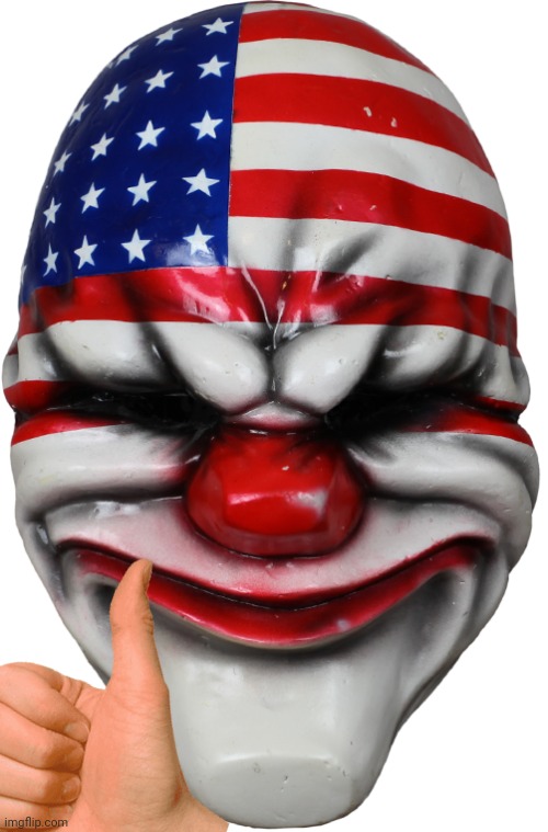 Payday 2 Dallas Clown Mask | image tagged in payday 2 dallas clown mask | made w/ Imgflip meme maker