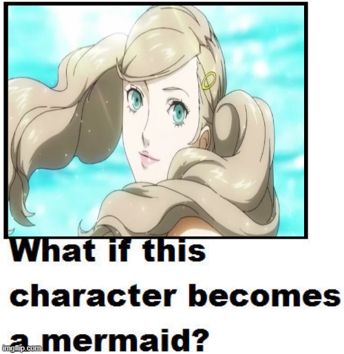 what if ann takamaki becomes a mermaid ? | image tagged in what if this character becomes a mermaid,persona 5,mermaid,what if,video games,transform | made w/ Imgflip meme maker