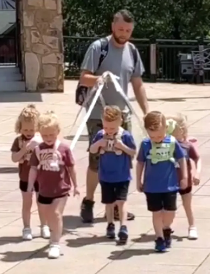 Jordan Driskell kids on a leash Blank Meme Template