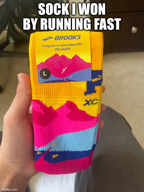 SOCK I WON BY RUNNING FAST | made w/ Imgflip meme maker