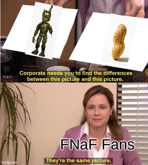 What IS the difference? | FNaF Fans | image tagged in memes,they're the same picture | made w/ Imgflip meme maker