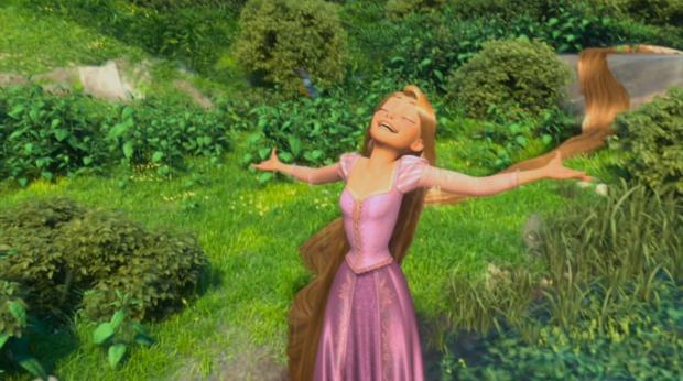 Rapunzel Happy Singing Blank Meme Template