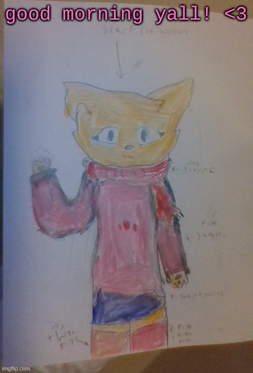 Scarf (Alt Casual Outfit) (Drawn By Scarf) | good morning yall! <3 | image tagged in scarf alt casual outfit drawn by scarf | made w/ Imgflip meme maker