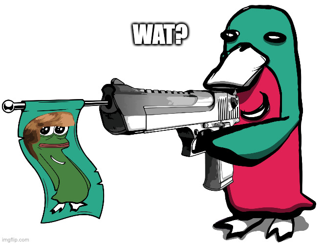 wat? | WAT? | image tagged in wassie gun flag | made w/ Imgflip meme maker