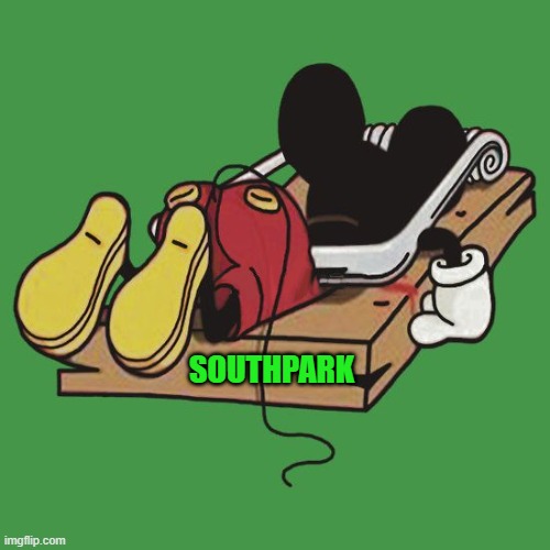 Into the Panderverse | SOUTHPARK | image tagged in disney,mousetrap | made w/ Imgflip meme maker