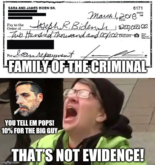 FAMILY OF THE CRIMINAL YOU TELL EM POPS!
10% FOR THE BIG GUY | made w/ Imgflip meme maker