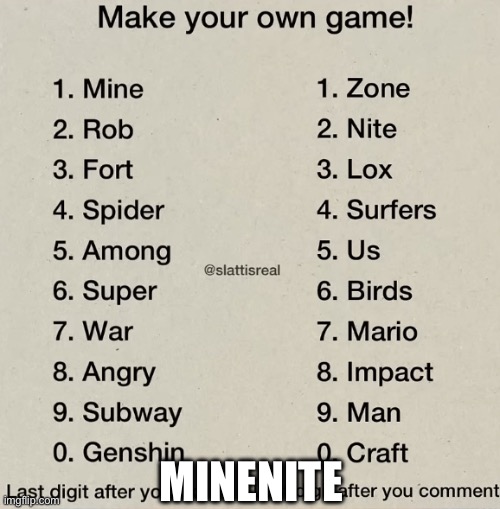 Game-maker | MINENITE | image tagged in game-maker | made w/ Imgflip meme maker