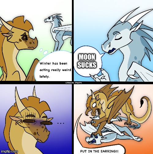 put on the erring qibli and winter meme | MOON SUCKS | image tagged in roll safe think about it | made w/ Imgflip meme maker