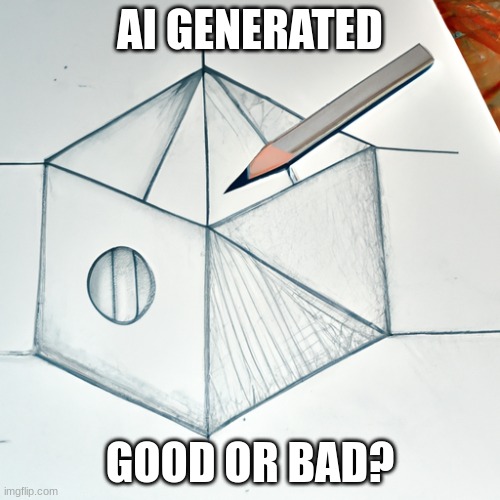 AI GENERATED; GOOD OR BAD? | made w/ Imgflip meme maker
