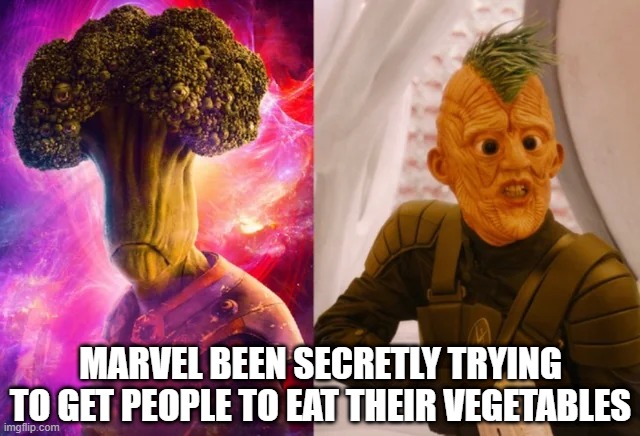 Vegetable Heroes | MARVEL BEEN SECRETLY TRYING TO GET PEOPLE TO EAT THEIR VEGETABLES | image tagged in superheroes | made w/ Imgflip meme maker