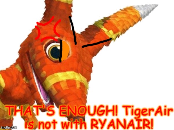 THAT'S ENOUGH! TigerAir is not with RYANAIR! | made w/ Imgflip meme maker